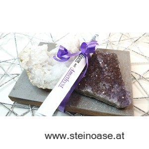 Set Reinigen & Aufladen mit Amethyst + Schneequarz